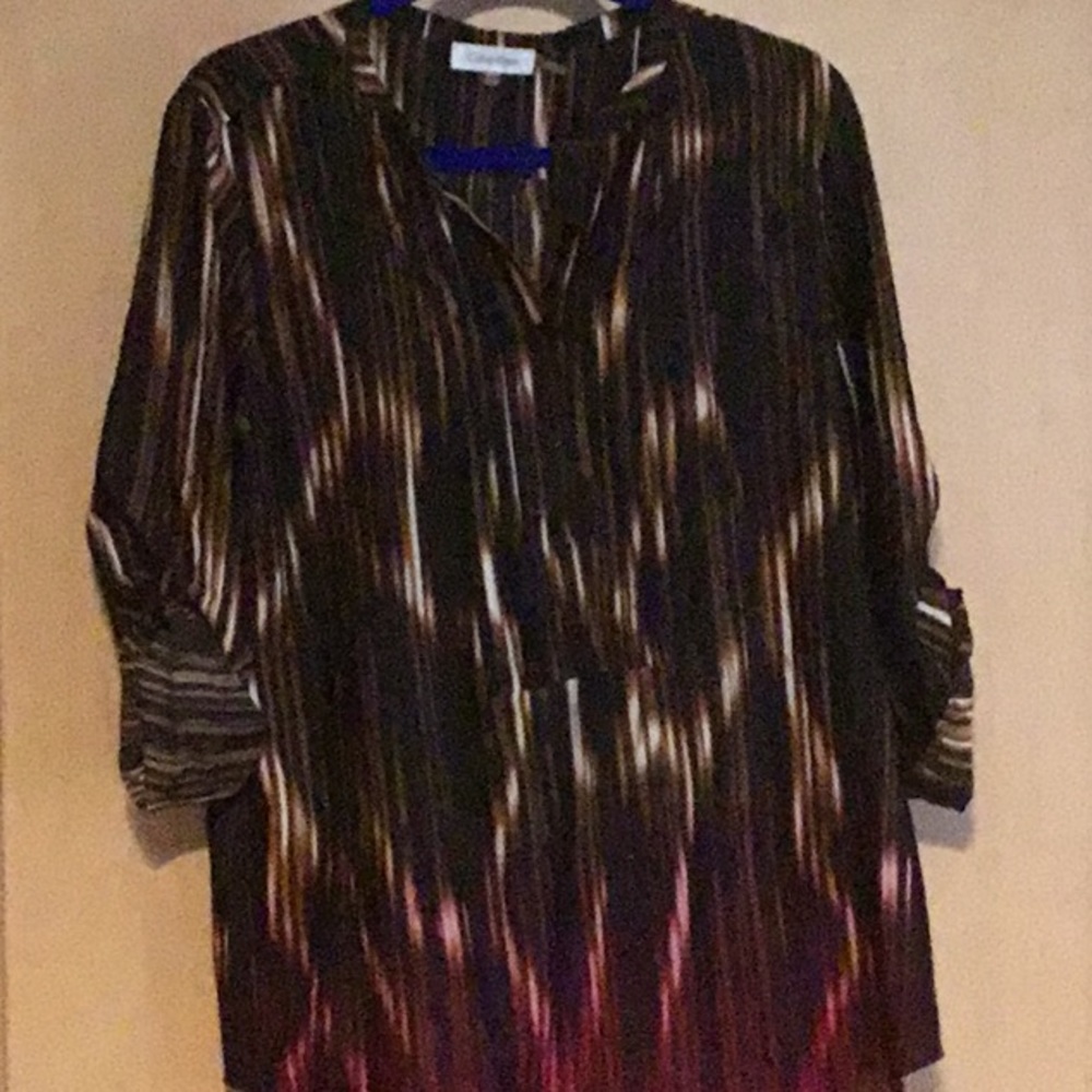 Calvin Klein Roll Sleeve Top